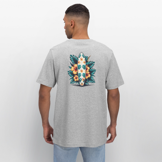 Surf Relaxed Fit Unisex Bio-T-Shirt - Grau meliert
