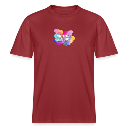 Abstract Relaxed Fit Unisex Organic T-Shirt - Erdrot