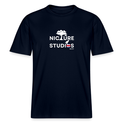 Costa Rica Relaxed Fit Unisex Organic T-Shirt - Navy