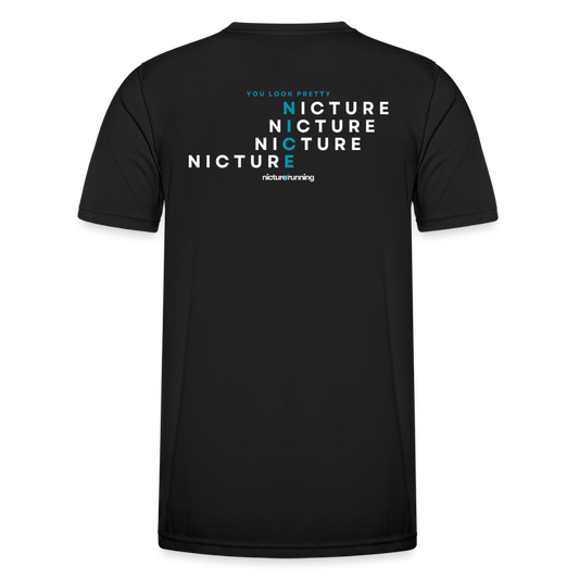 YOU LOOK PRETTY NICE Laufshirt Nicture Running - Schwarz