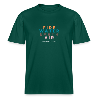 Elemental Relaxed Fit Unisex Organic T-Shirt - Forest