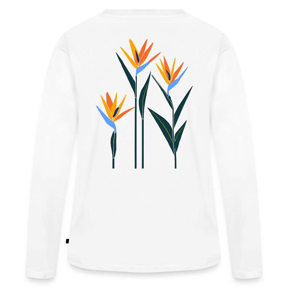 Strelitzia Frauen Langarmshirt - Weiß