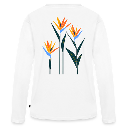 Strelitzia Frauen Langarmshirt - Weiß