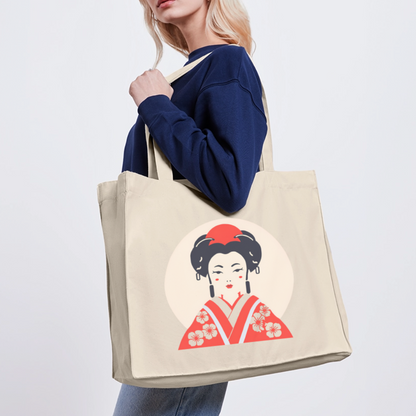 Japanese Geisha recycled Shopping Bag - Naturweiß