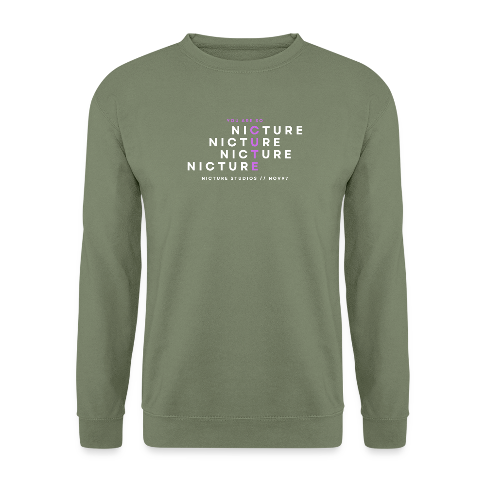 YOU ARE SO CUTE Unisex Pullover - army green