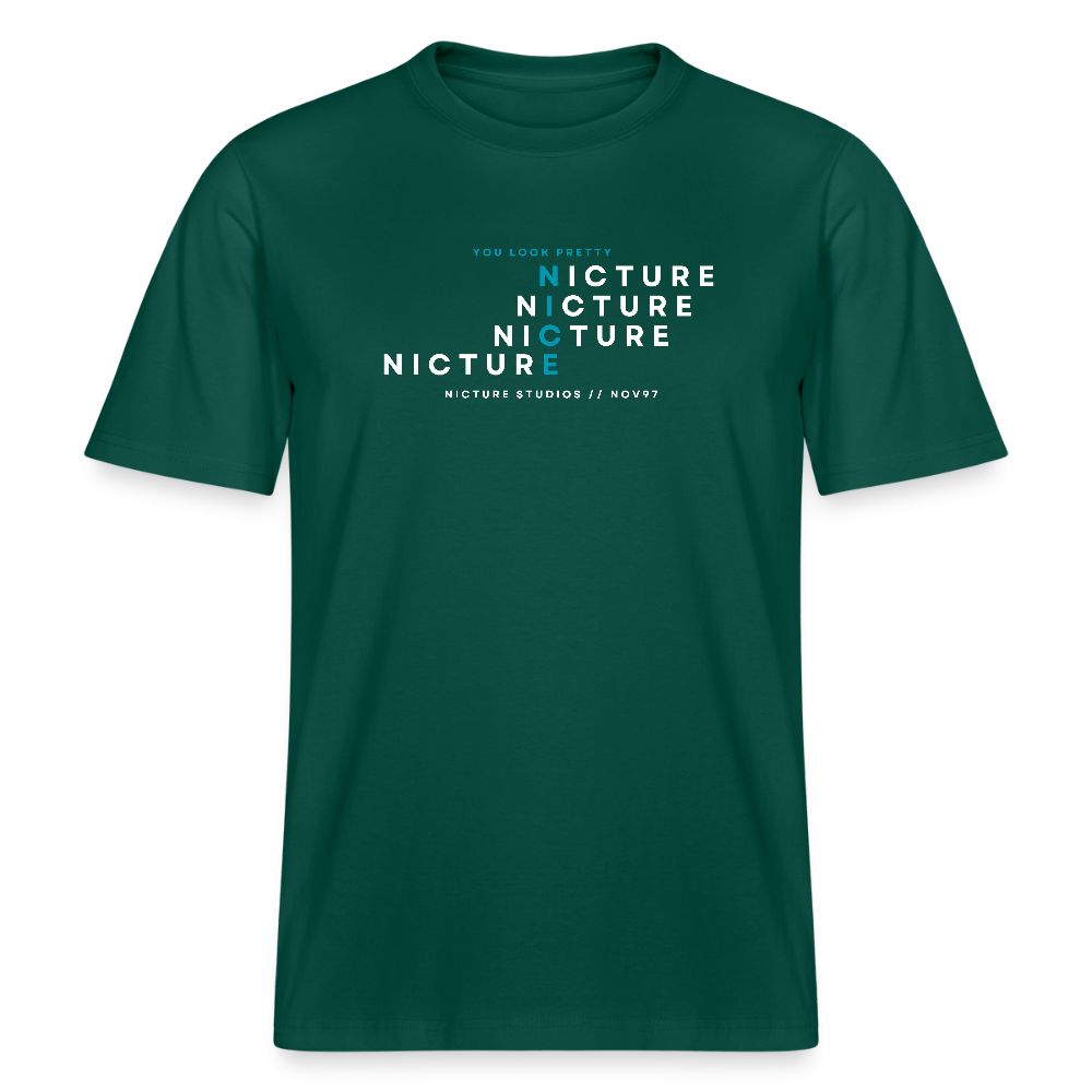 YOU LOOK PRETTY NICE Relaxed Fit Unisex Organic T-Shirt - Forest
