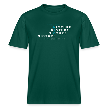 YOU LOOK PRETTY NICE Relaxed Fit Unisex Organic T-Shirt - Forest