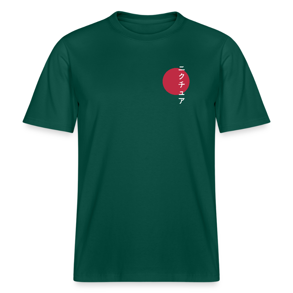 Japanese Style Relaxed Fit Unisex Organic T-Shirt - Forest