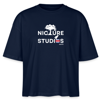 Costa Rica Women’s Boxy Organic T-Shirt - Navy