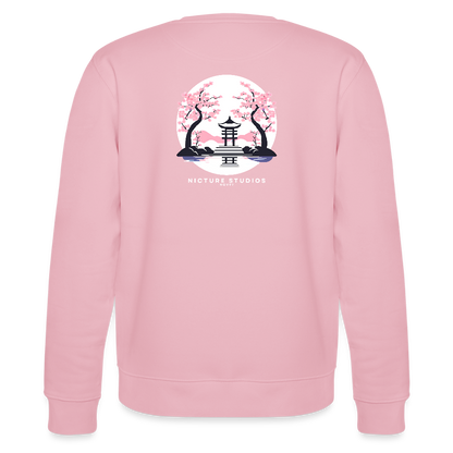 Japanese Cherry Blossom Unisex Bio-Sweatshirt - Hellrosa