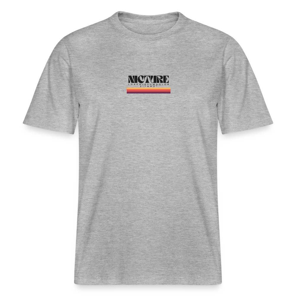 Lorem Ipsum Relaxed Fit Unisex Organic T-Shirt - Grau meliert