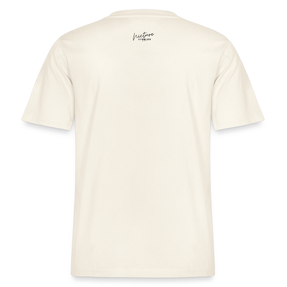 Sonne Mond Sterne Relaxed Fit Unisex Bio-T-Shirt - Naturweiß 