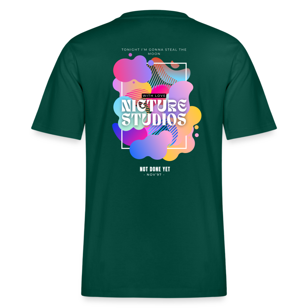 Abstract Relaxed Fit Unisex Organic T-Shirt - forest