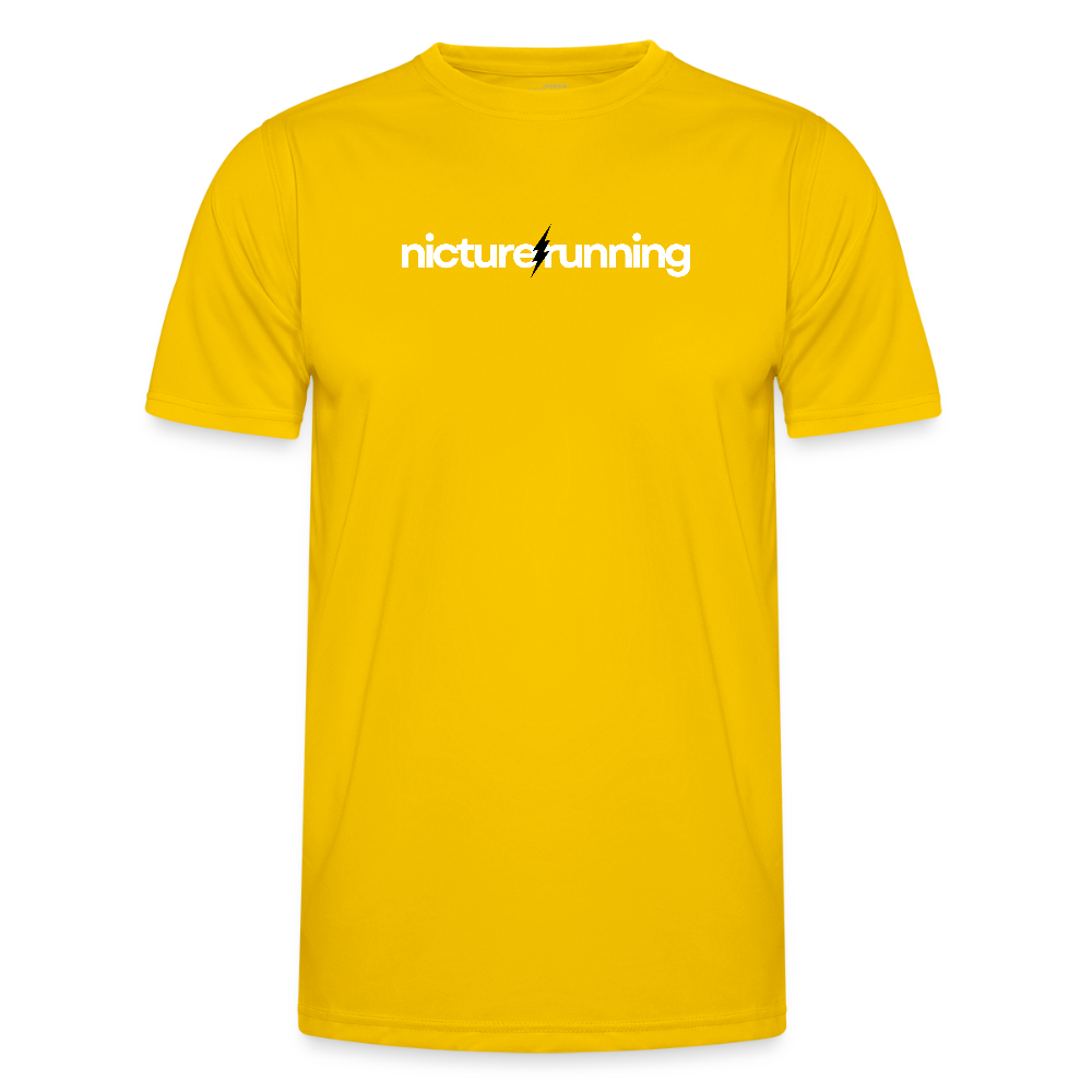 Nicture Running Functional T-Shirt - egg yellow