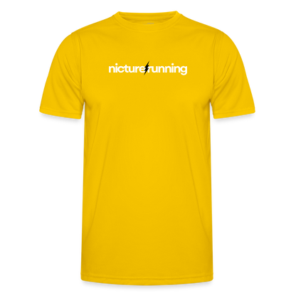 Nicture Running Functional T-Shirt - egg yellow
