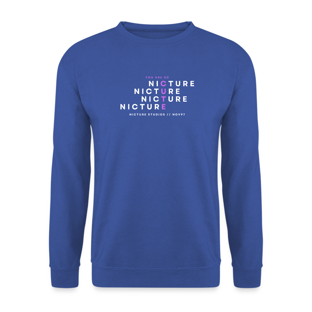 YOU ARE SO CUTE Unisex Pullover - royal blue