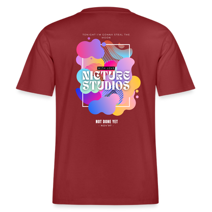 Abstract Relaxed Fit Unisex Organic T-Shirt - Erdrot
