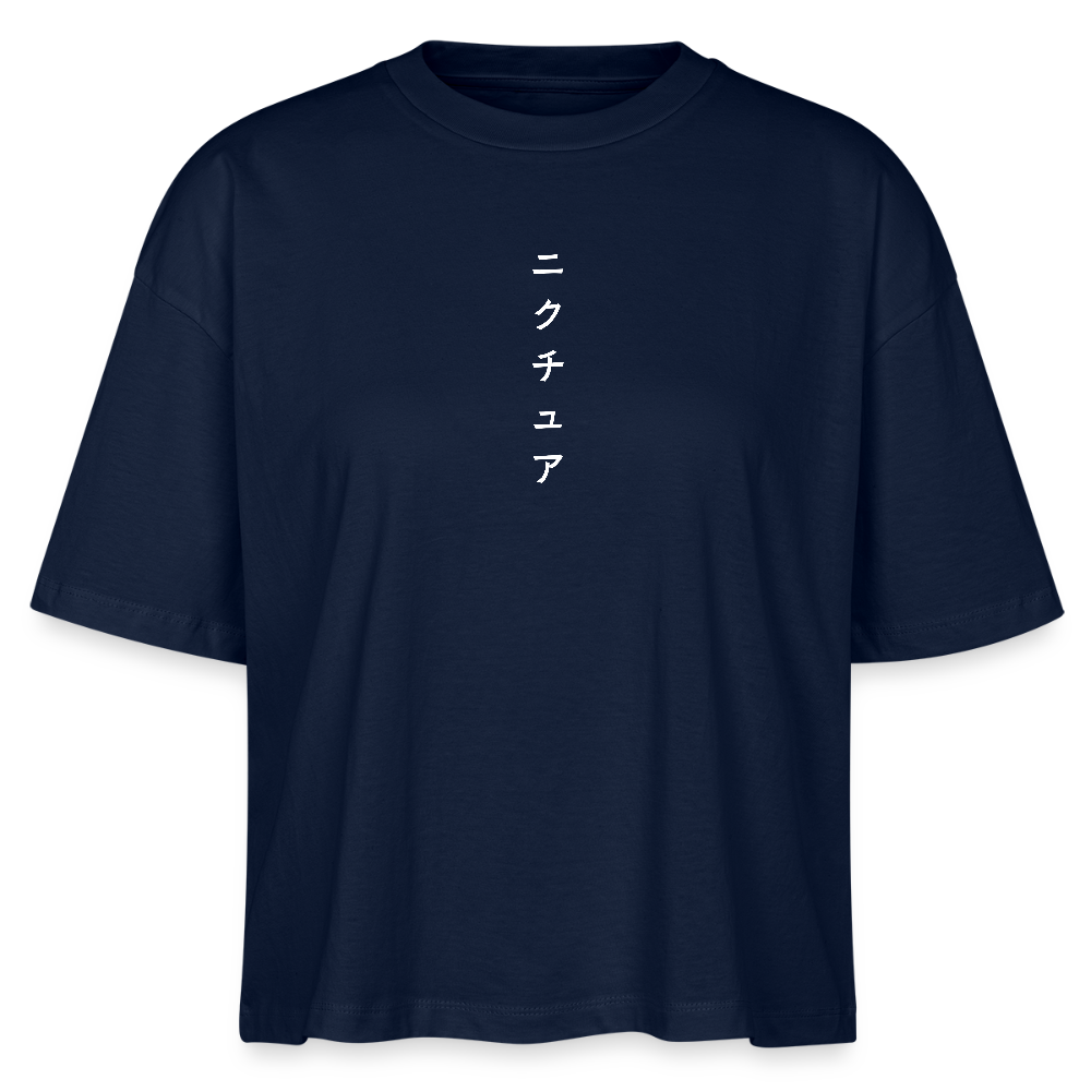 Japanese Geisha Womens Bio-T-Shirt - Navy