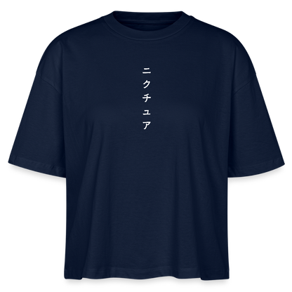 Japanese Geisha Womens Bio-T-Shirt - Navy