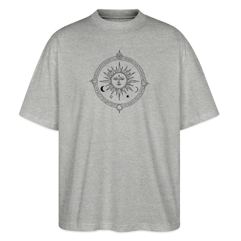 Okkult Oversized Unisex Bio T-Shirt - Grau meliert