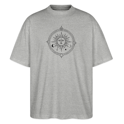 Okkult Oversized Unisex Bio T-Shirt - Grau meliert