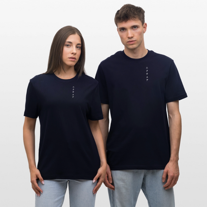Buddhist Japanese Relaxed Fit Unisex Bio-T-Shirt - Navy