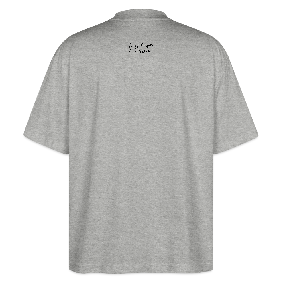 Sonne Mond Sterne Oversized Unisex Bio T-Shirt - Grau meliert