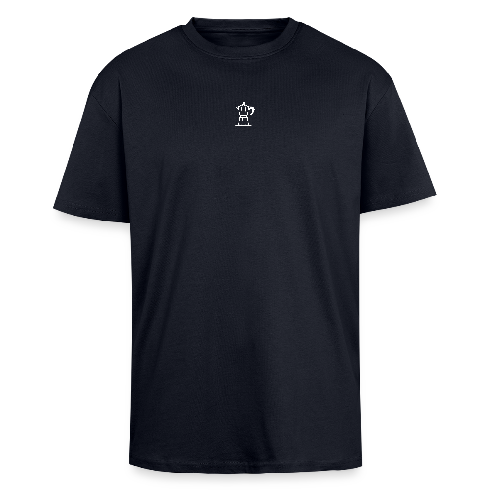Coffee Break Heavy Oversize T-Shirt - French Navy