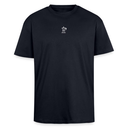 Coffee Break Heavy Oversize T-Shirt - French Navy