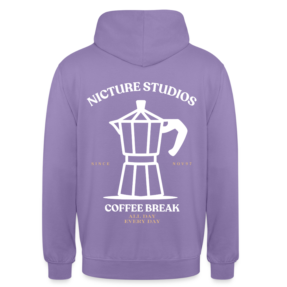 Coffee Break Unisex Hoodie - Lavendel