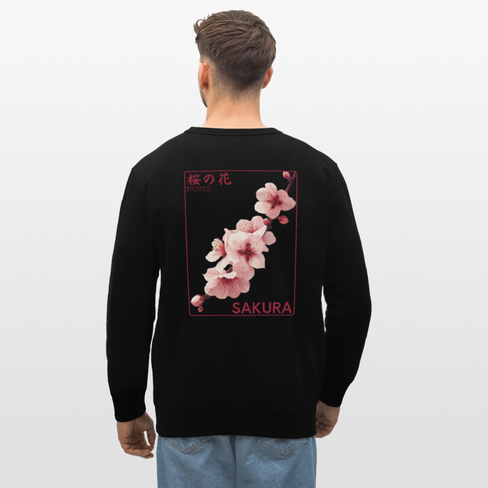 Sakura Line Unisex Bio-Sweatshirt - Schwarz