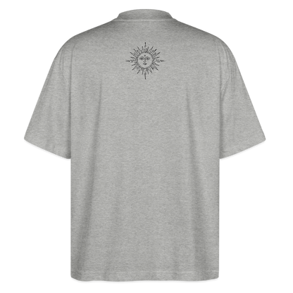 Okkult Oversized Unisex Bio T-Shirt - Grau meliert