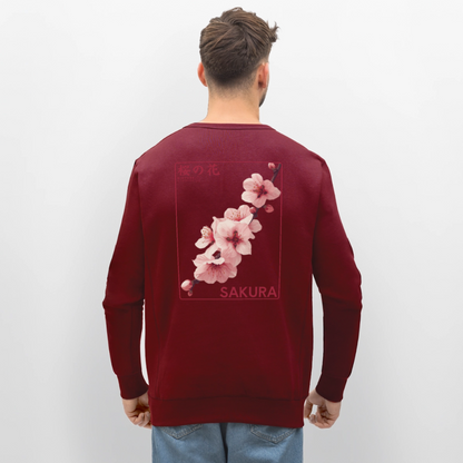Sakura Line Unisex Bio-Sweatshirt - Burgunderrot