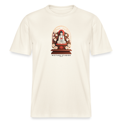 Buddhist Shrine Japanese Relaxed Fit Unisex Bio-T-Shirt - Naturweiß 