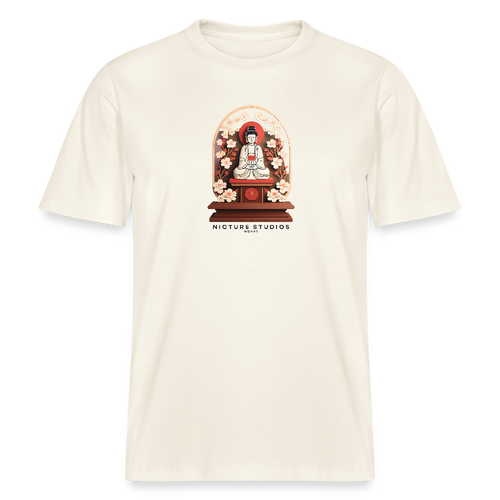 Buddhist Shrine Japanese Relaxed Fit Unisex Bio-T-Shirt - Naturweiß 