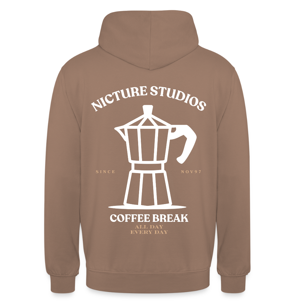 Coffee Break Unisex Hoodie - Mokka