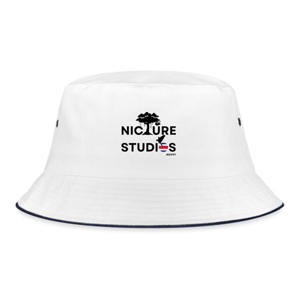 Costa Rica Pura Vida Bucket Hat - white/navy
