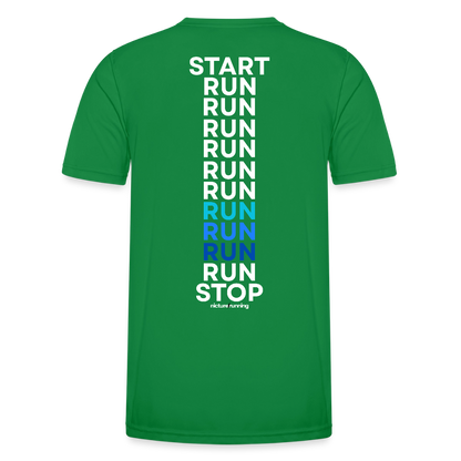 Nicture Running START RUN STOP Shirt - Kelly Green