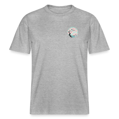 Cherry Blossom Japanese Relaxed Fit Unisex Bio-T-Shirt - Grau meliert