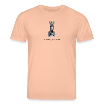 Zebra Unisex Bio-T-Shirt - Pfirsich
