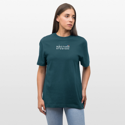 Paris Relaxed Fit Unisex Organic T-Shirt - Dunkles Petrol