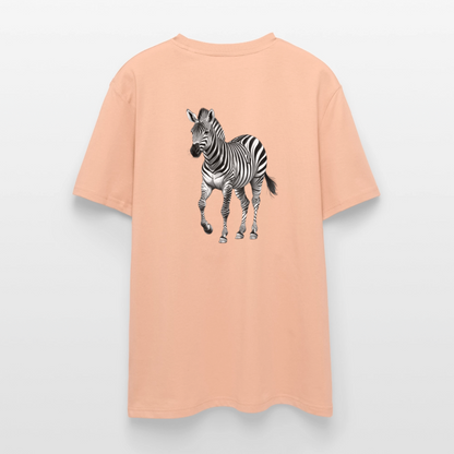 Zebra Unisex Bio-T-Shirt - Pfirsich