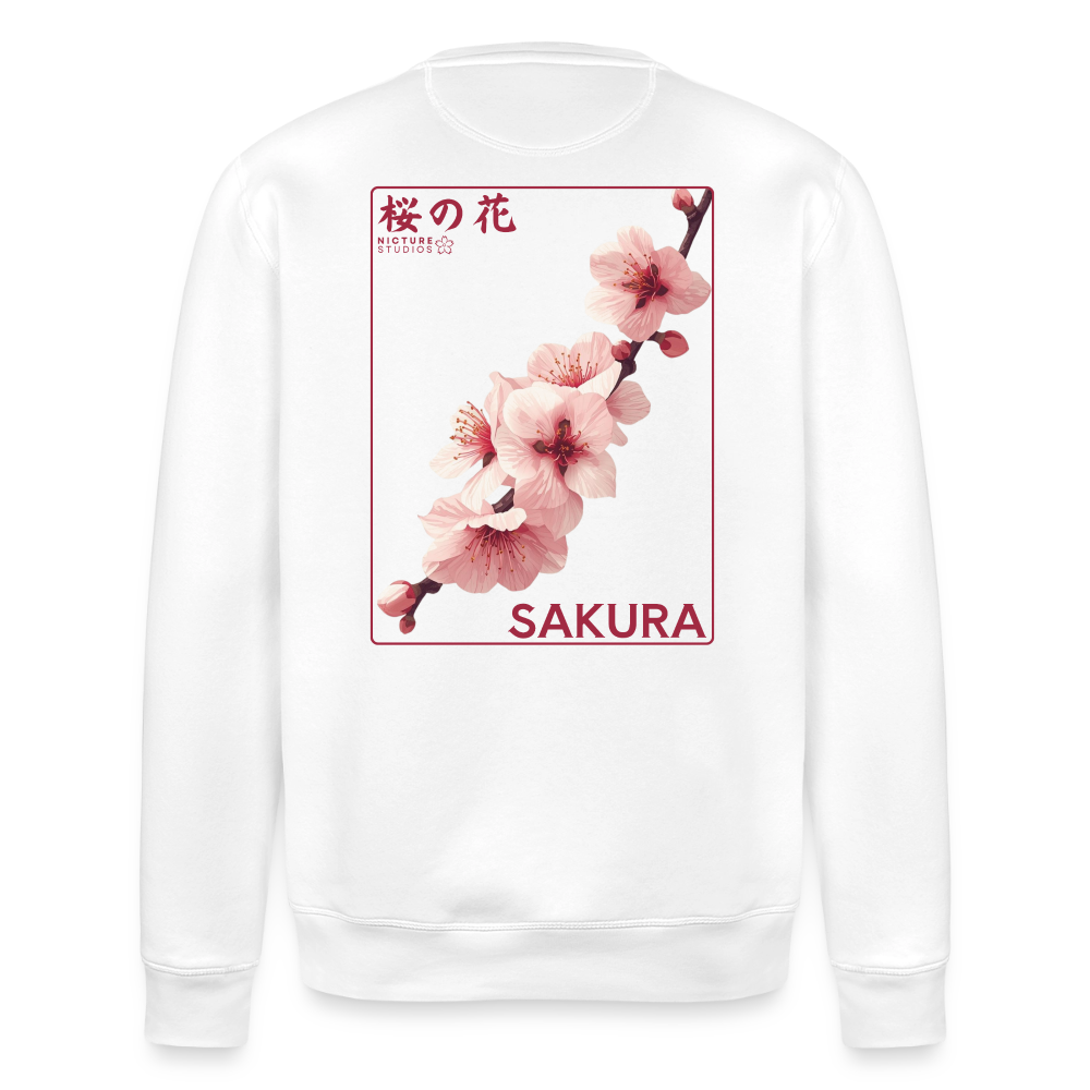 Sakura Line Unisex Bio-Sweatshirt - Weiß