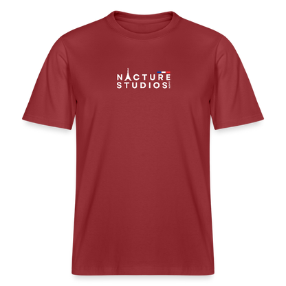 Paris Relaxed Fit Unisex Organic T-Shirt - Erdrot