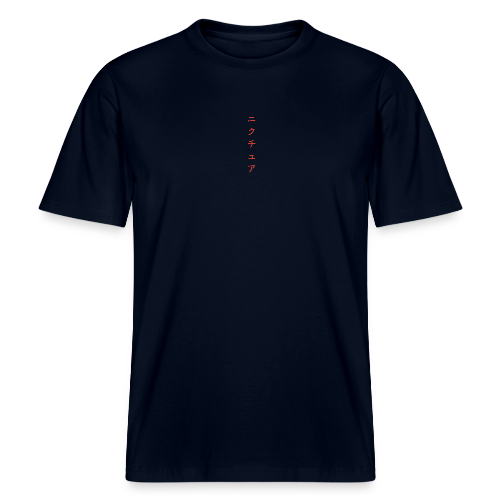 Koi Japanese Relaxed Fit Unisex Bio-T-Shirt Sparker - Navy