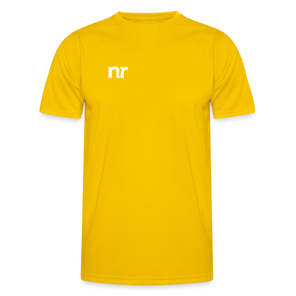 Nicture Running START RUN STOP Shirt - Eigelb