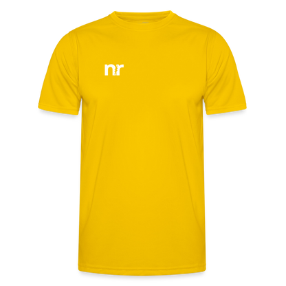 Nicture Running START RUN STOP Shirt - Eigelb