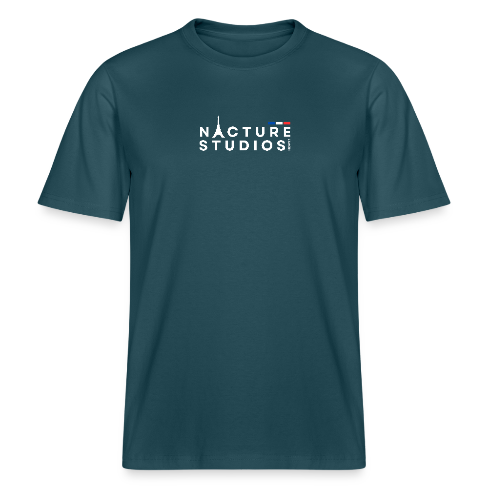 Paris Relaxed Fit Unisex Organic T-Shirt - Dunkles Petrol