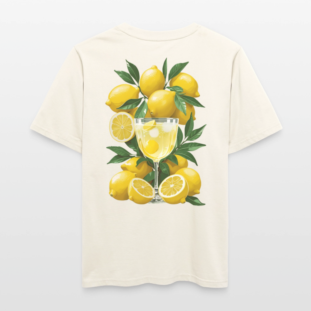 "Limone" Relaxed Fit Unisex Bio-T-Shirt - Naturweiß 