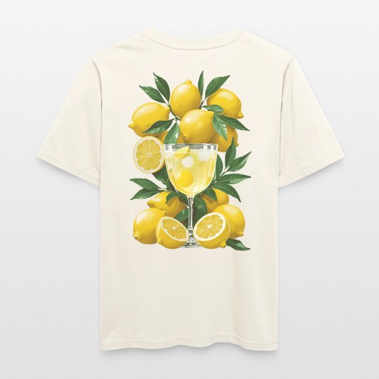 "Limone" Relaxed Fit Unisex Bio-T-Shirt - Naturweiß 